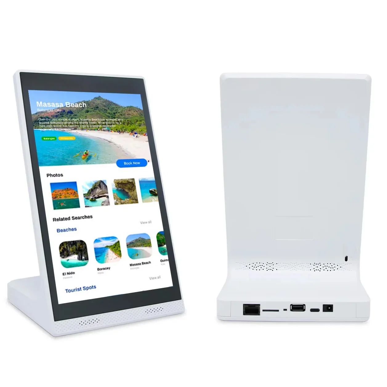 2026 New 10.1 Inch Android Desktop Tablet Portrait Touch Screen POS Restaurant Customer Self-service Kiosk
