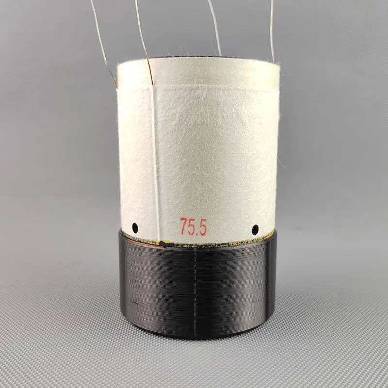 

75.5-core, high-power, dual-line, low-frequency voice coil, dual 4-ohm, black aluminum frame, resistant to high temperatures