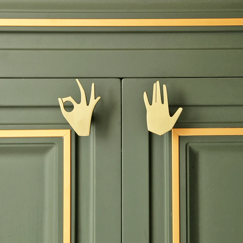 Creative Brass Handle/ Lovely Knobs Cupboard Drawer Pull Kitchen Cabinet Cupboard Drawer Pulls/ Children's Room Knob Decor