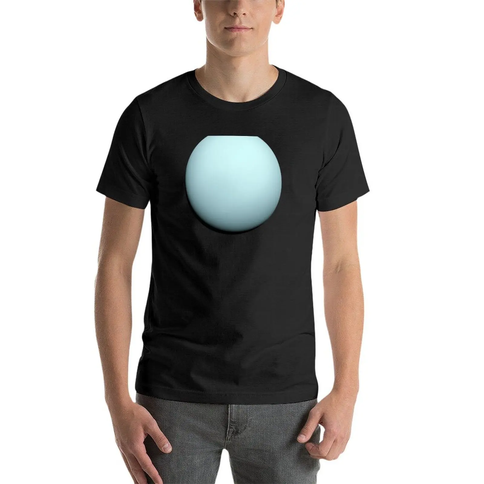 Uranus-Camiseta de pesas gruesas para hombre, ropa para parte superior masculina, sublime, Blanca