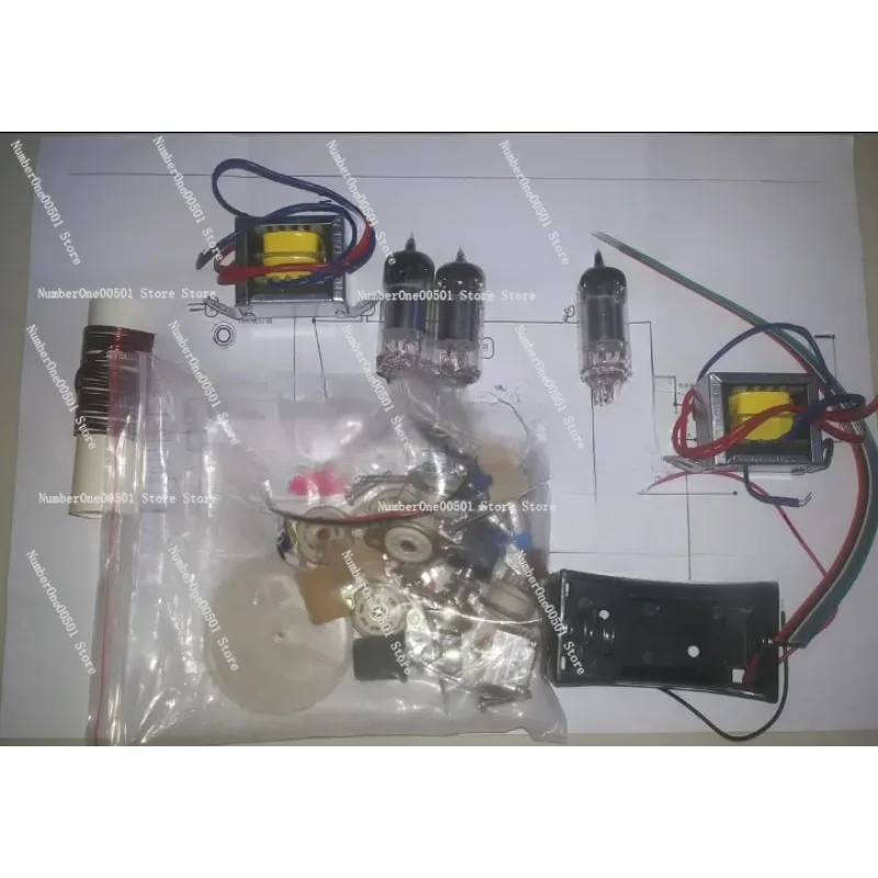 

Regenerative DC Three-lamp Shortwave Tube Radio Kit DIY CW SSB Receiver Battery Powered