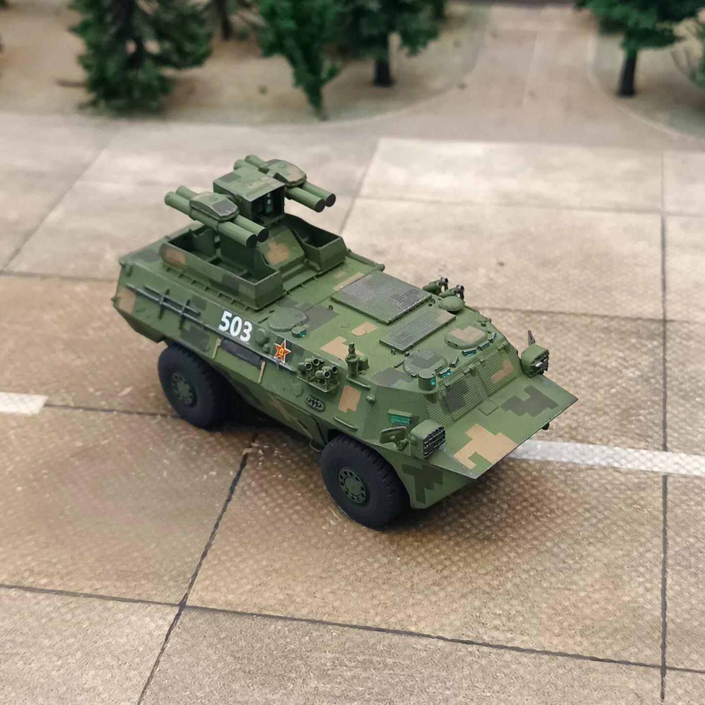 1/72 China Red Arrow 9 Anti-Tank Missile Launcher Model, Hand-Painted Finished Model Decorative Ornament (Ships in 5-6 Days)
