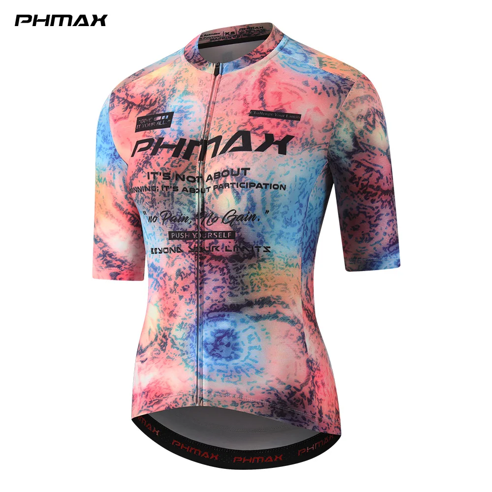 AliExpress PHMAX Women's Short Sleeve Cycling Jersey Summer Breathable Quick Dry MTB Road Bike Shirt Reflective 3 Pockets Bicycle Tops