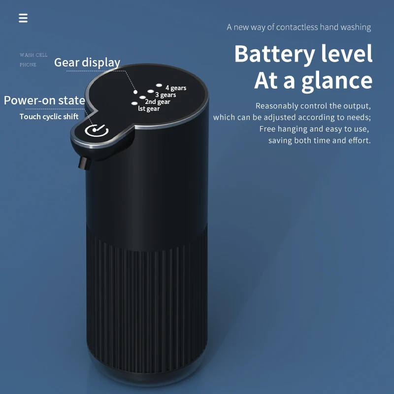 

TypeC Rechargeable Automatic Soap Dispenser Touchless Foaming Soap Dispenser 380MLUSB Electric IPX5 Waterproof Soap Dispenser