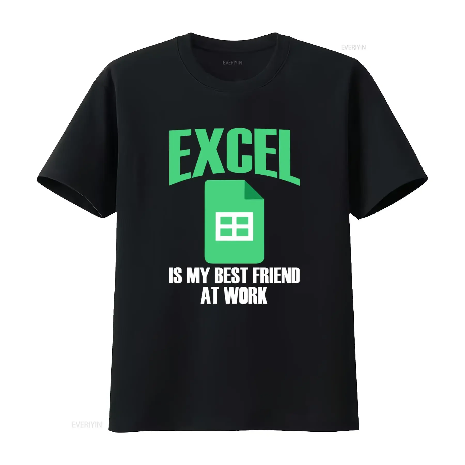 Excel Is My Best Friend at Work T Shirt for Office Lovers vintage Washed fashion Comfortable Stylish graphic