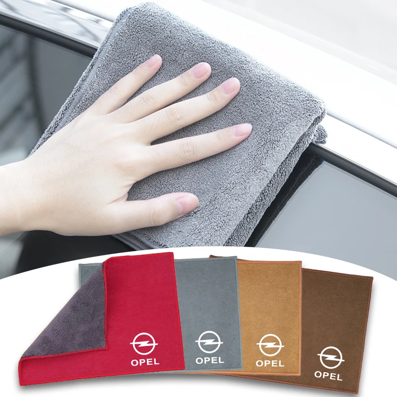 Microfiber Car Cleaning Towel Auto Cleaning Tool Accessories For Opel Astra G H J F K Vectra C D Zafira B Antara Corsa Mokka etc