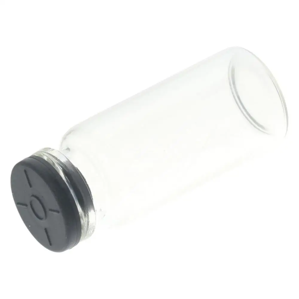 Contenitore riutilizzabile per fiale campione da laboratorio portatile con bottiglia di vetro trasparente da 10 ml per laboratorio da 10 pezzi