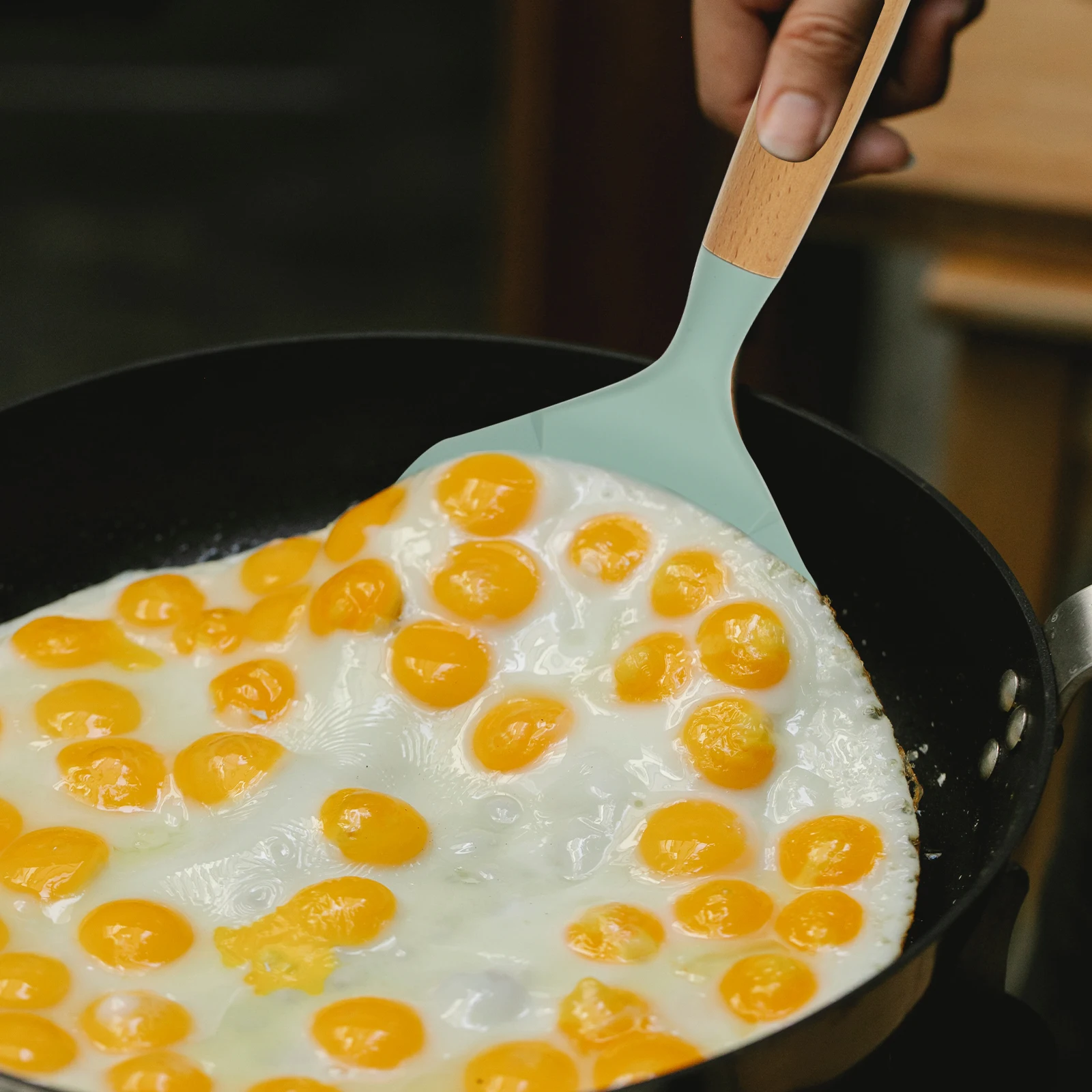 

Silicone Spatula Safe for Cooking Steak Frying Pan Cookware Pancake Heat Resistant Silica Gel Eggs Meat