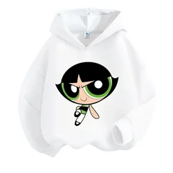 The Powerpuff Girls  Autumn/Winter Fashion Casual Hooded Long-sleeved Children's Sports Hoodie Cute Hoodie For Boys And Girls