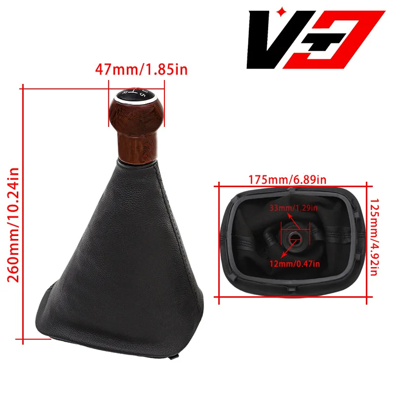 OEM Wood Grain Shift Knob With Boot Luxury Trim Direct Fit For Volkswagen Passat B5 For Sedan Models Complete Interior Set