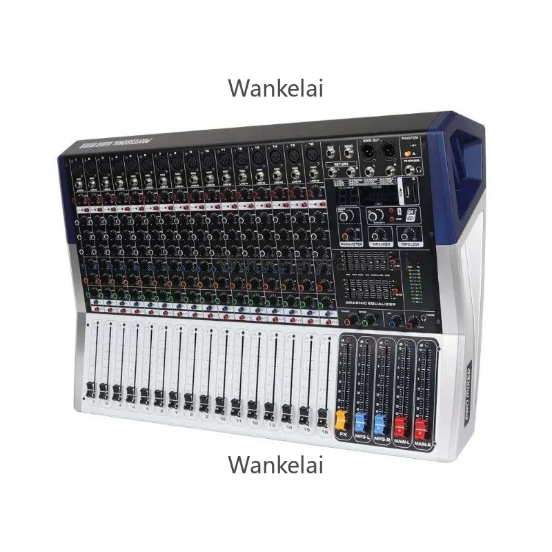 fessional 16-Channel Mixing Console with 99 DSP Effects for Stage Performances and KTV Mixing; Includes Built-in Amplifier