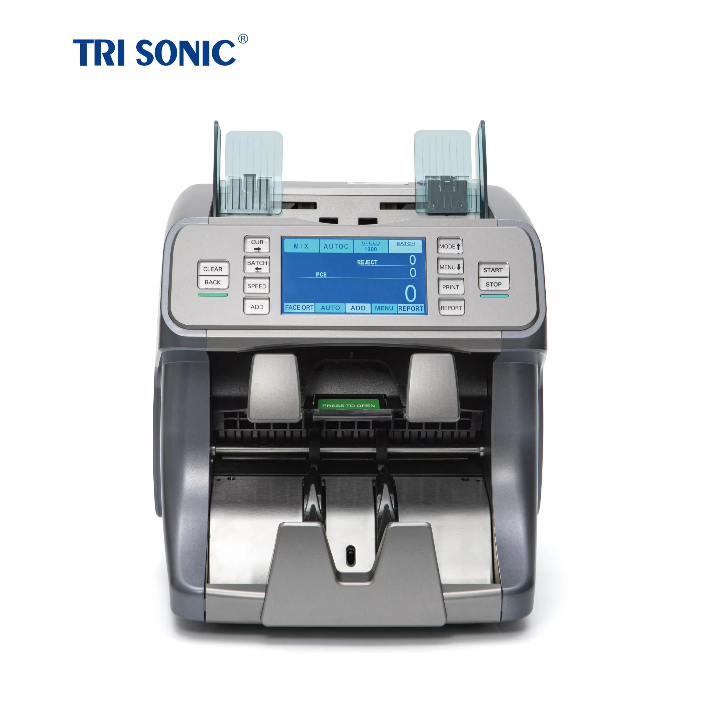 Counter Suspicious Bill Detector With Dual CIS Multi Currency Mixed Bill Cash Bill Counter Cash Counting