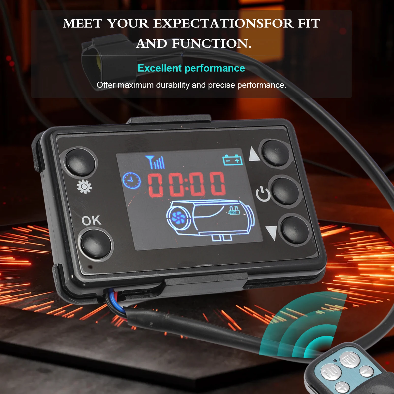 

12V/24V 3-5KW Board Motherboard Controller for Auxiliary Heater Diesel, LCD Switch Controller for Air Heating Parking Heater