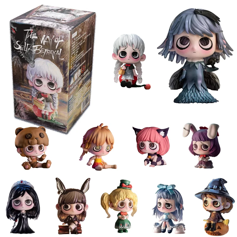 

Подлинная серия KIKI The Way of Self Betray, слепая коробка, модные кавайные фигурки, модель игрушки, коллекция украшений для рабочего стола, мультяшный подарок