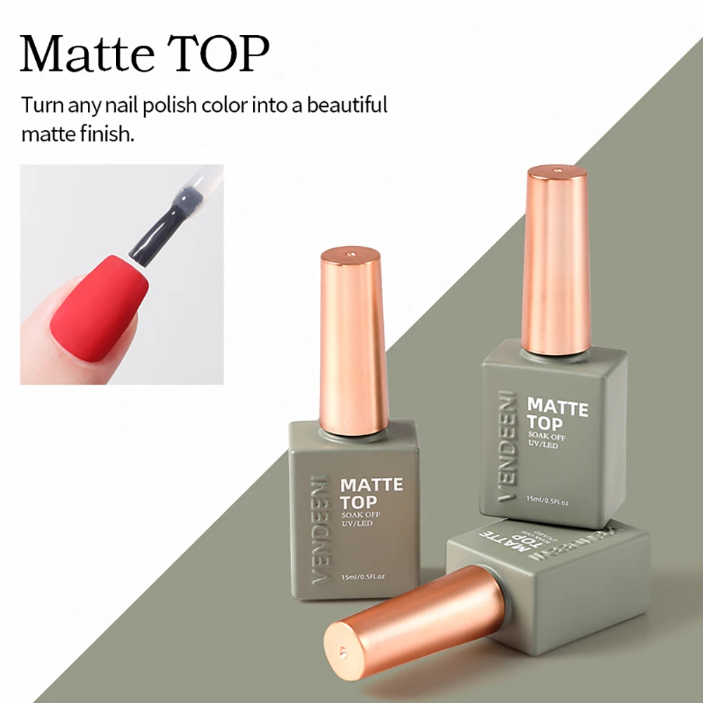 Vendeeni 27 Arten UV-Funktionsgel Nagellack Basislack Chrom Matt Top Coat Blüten-Folientransfer-Gel Universelles Katzenaugen-Gel – Detail 11