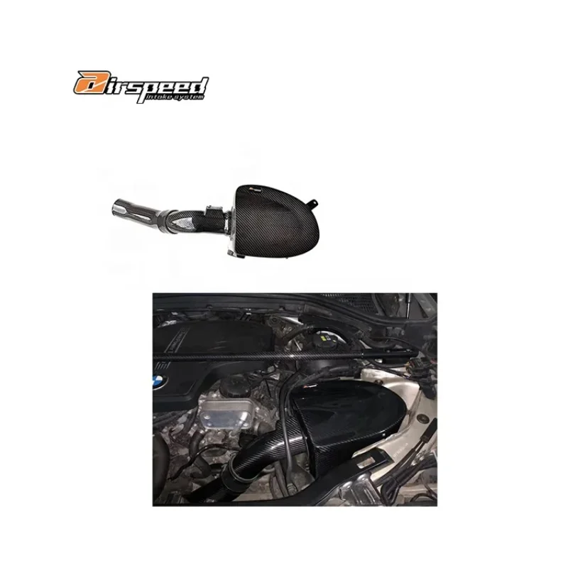 Airspeed Brand Auto Engine Systems 100% Dry Carbon Fiber Cold Air Intake System For bmws X3 X4 N20 2.0T