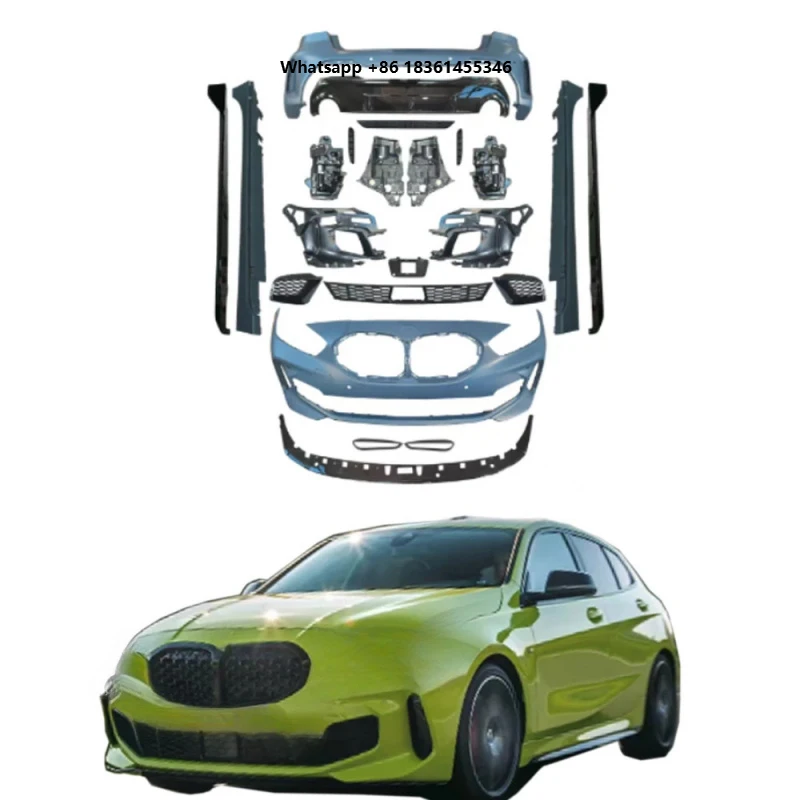 

Full Set Body kit Upgrade to 135i M-Tech PP Facelift Set Front Bumper Rear Diffuser Side Skirts Auto Parts