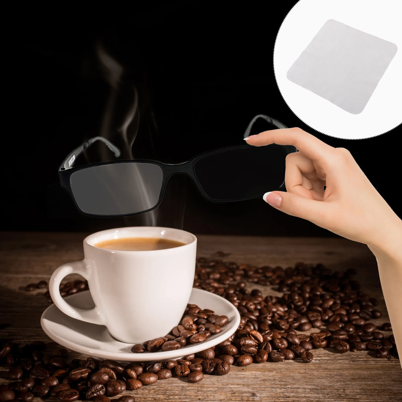 5 قطعة قماش تنظيف النظارات مناديل مرنة مضادة للضباب لشاشات العدسات الهواتف متعددة الوظائف عدسة القماش مناديل النظارات