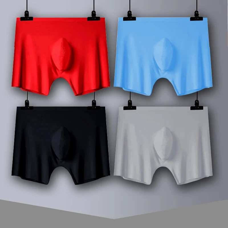 10pcs Xiaomi Eis Seide herren Unterwäsche Boxer Briefs Für Männer 3D Ultra Dünne Bequeme Atmungsaktiv Schnell Trocknend höschen Großhandel