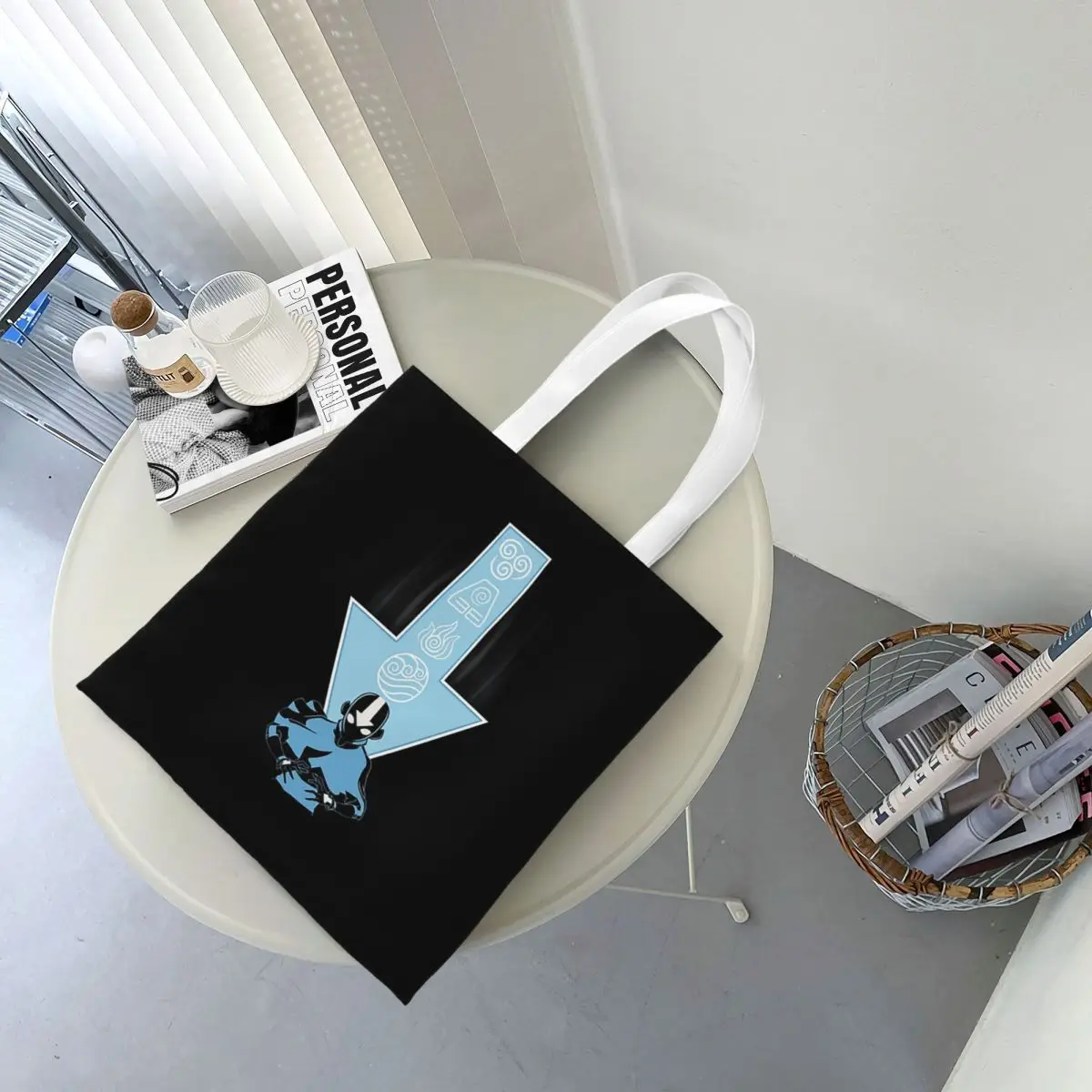 Avatar Aang Arrow Shopping Bags Folding Canvas The Tote Bag Ladies Shoulder Tote Travel Handbag