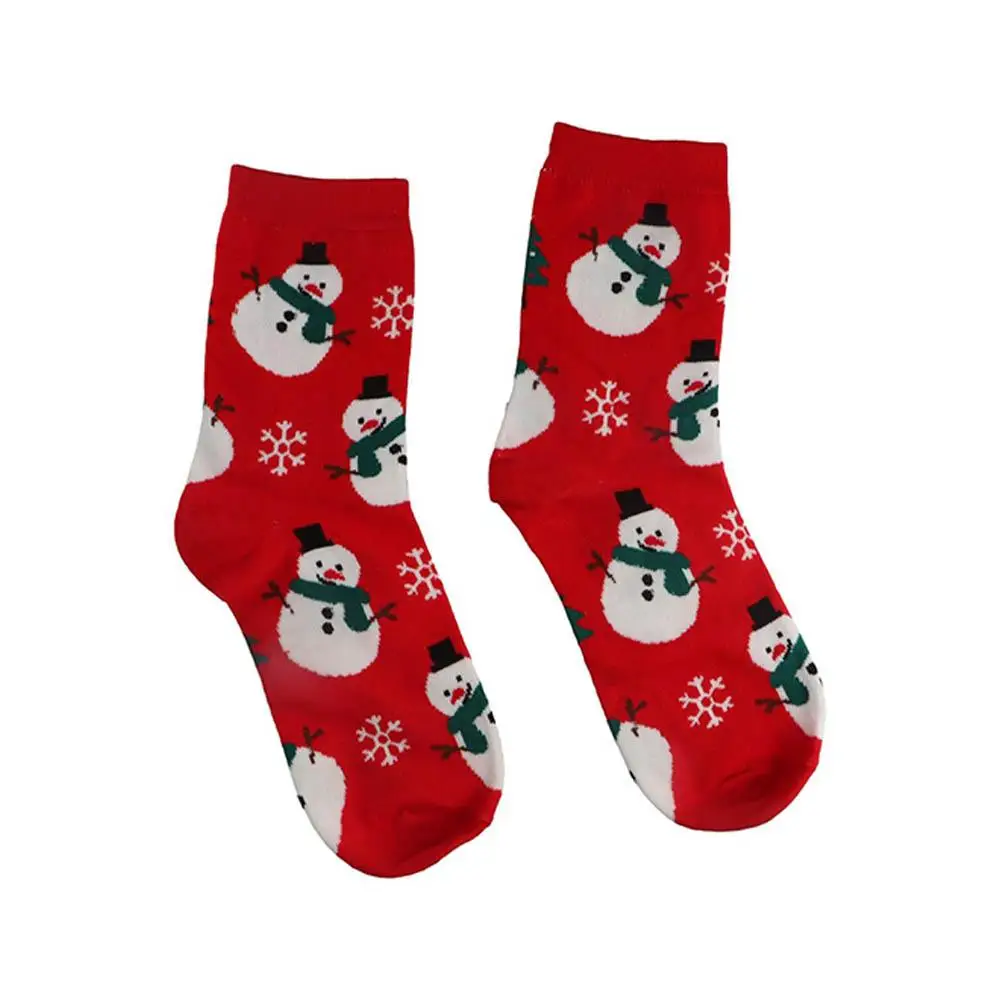 Cute Sweet Cotton  Hosiery Elk Fashion Design Girls Gift Korean Style Socks Christmas Socks Mid-Tube Socks Women Socks