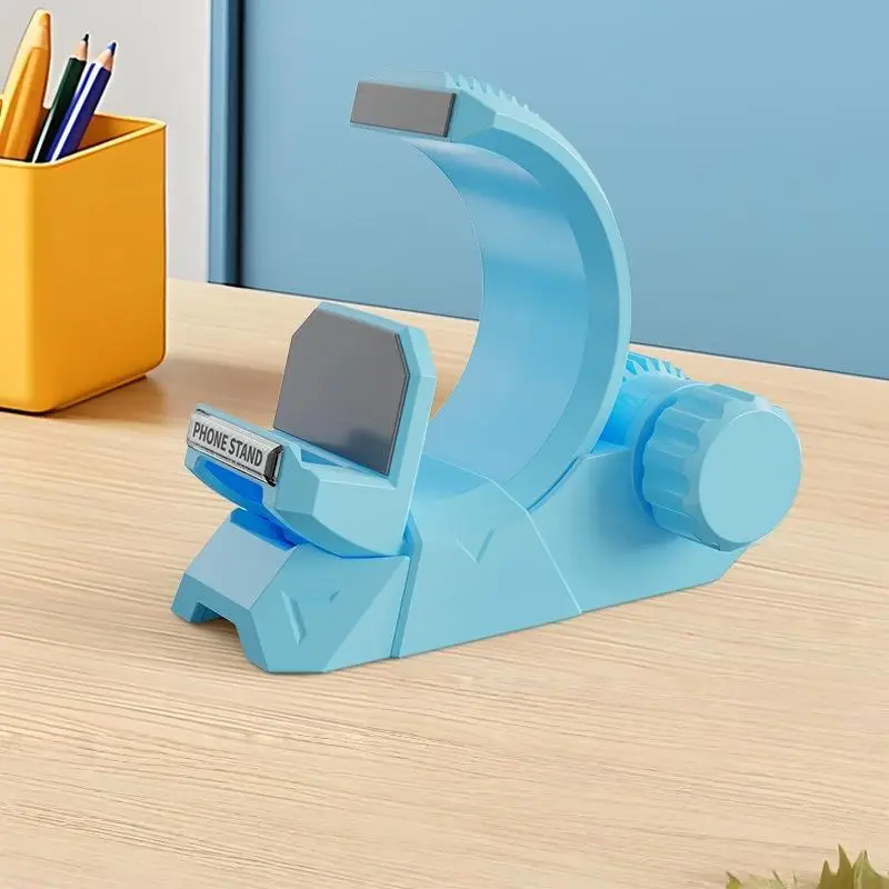 

1Pc Detachable Desktop Holder With Secure Clamp Adjustable Rotating Phone Stand For Smartphones & Tablets Home Office Accessory