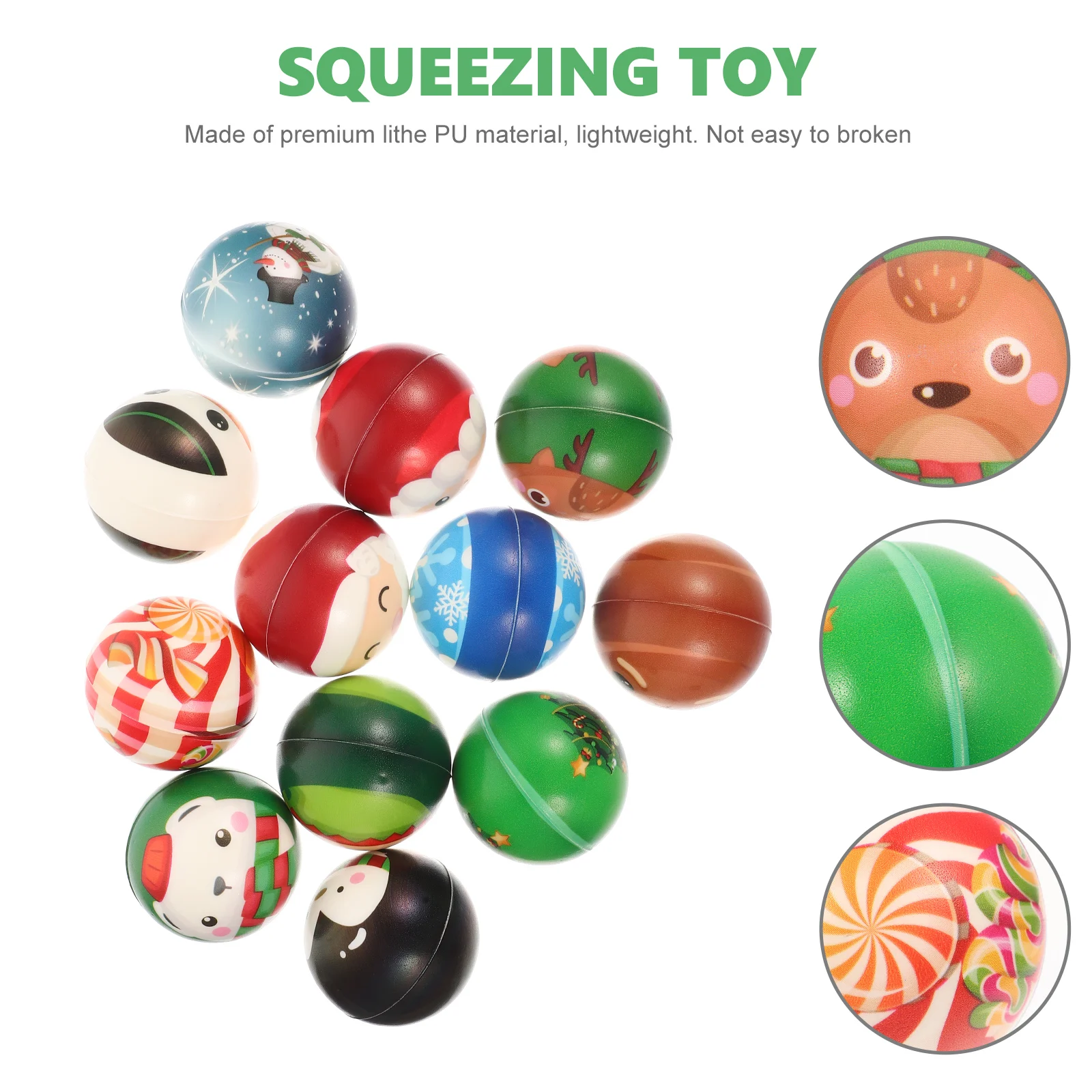 12 ชิ้นของเล่นเด็กกีฬาบอลคลายเครียดบีบของเล่นคลายความเครียดเด็ก