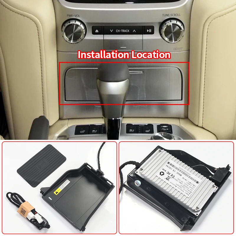 For 2016-2021 Toyota Land Cruiser 200 Central Control  Wireless Charger Lc200 FJ200 Interior Modification Upgrade Accessories