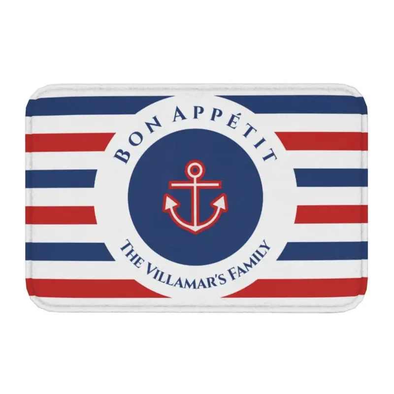 Nautical Welcome Aboard Boat Doormat Mat Anti-Slip Kitchen Bath Living Room Entrance Carpet Rug 40*60cm Balcony Footpad