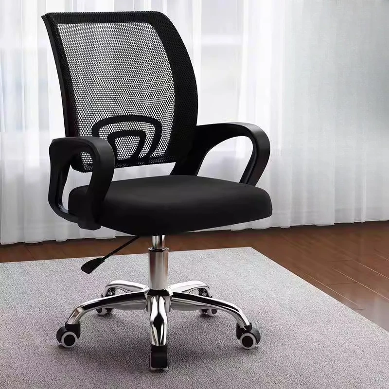 

Black Foot Rest Office Chair Black Armrest Modern High Comfortable Desk Chair Ergonomic Relaxing Silla Oficina Office Furniture