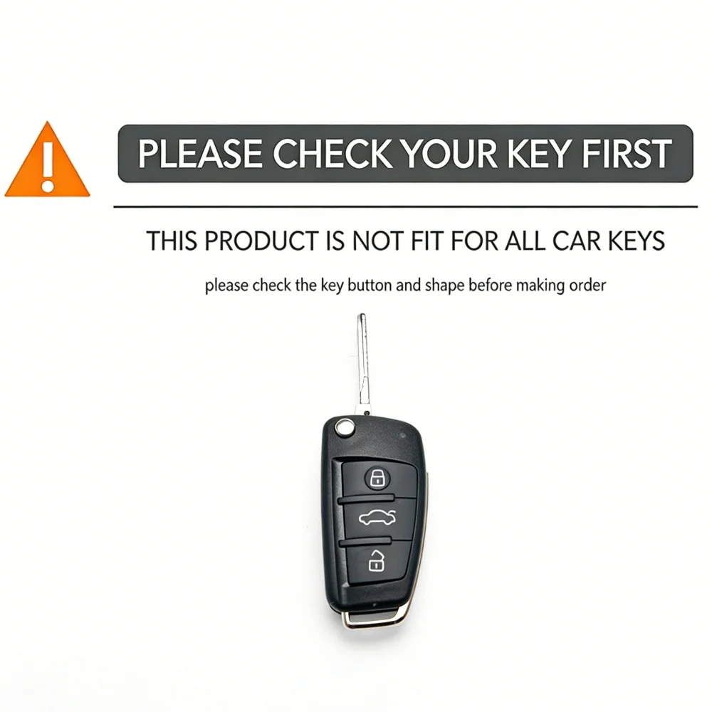 New Sale Silicone Key Case Cover Shell for Audi A4 B7 A6 C6 4f 8v A3 8p A1 A3 Accessories Auto Remote Key Holder 3 Button Jacket