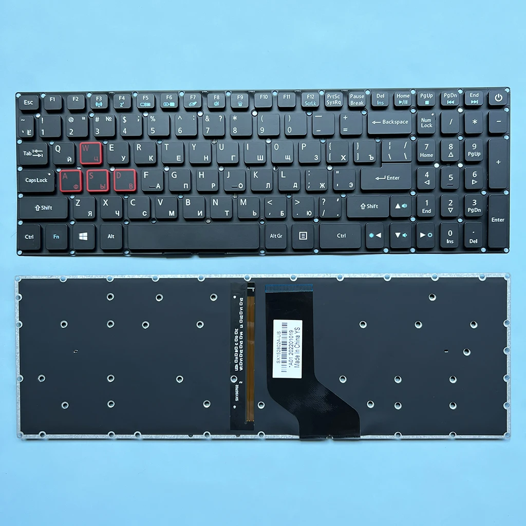 Imagem -02 - Teclado Retroiluminado para Acer Aspire Eua e Rússia vx 15 Vx5591g Vn7-593g Predator Helios 300 G3-571 G3-572 Ph315-51 Ph317-51