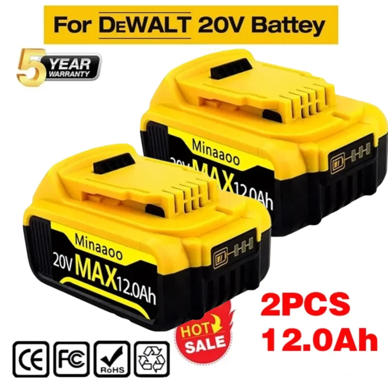

For DeWalt 6Ah/8Ah/12Ah 20V battery replaceable DCD887 DCD805 DCF860 Dcd796 DCG406 DCF880 DCF512 DCD805 power tools battery