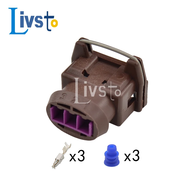 5/20/50/100 Sets 3 Pin Female Waterproof Auto Wire Harness Connector DJ7037A-3.5-21