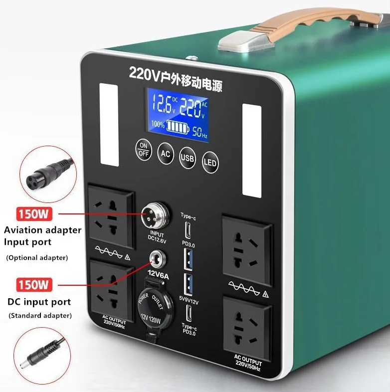 3500W Power Station Storage Lifepo4 AC DC Outdoor Digital Display High Capacity Powerbank 3500W Portable Power Station