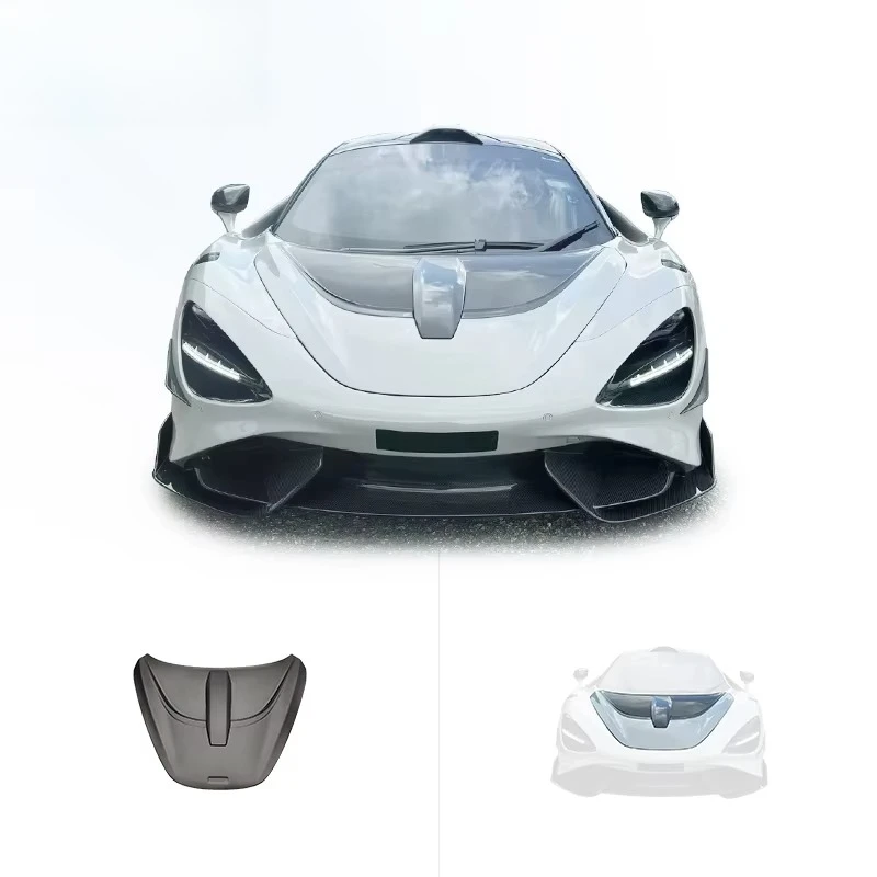 

Комплект для модификации кузова McLaren 720S в стиле 765LT: капот и крышка двигателя из карбона