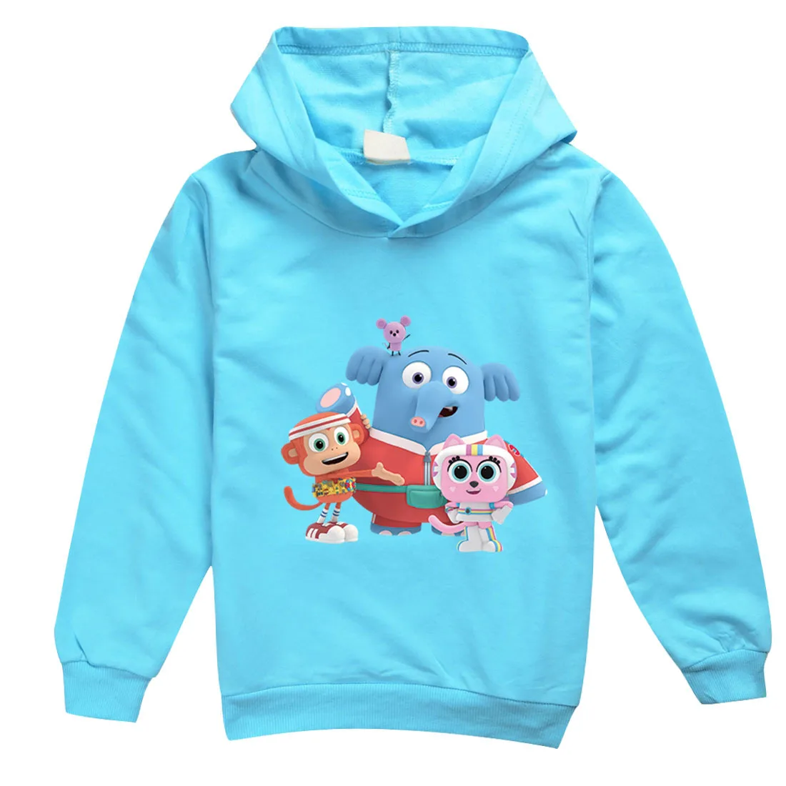 

Cartoon Chico BonBon Monkey Hoodie Kids Casual Outerwear Boys Fashion Bon Bon Clothes Toddler Girls Pullover Hooded Sweatshirtss