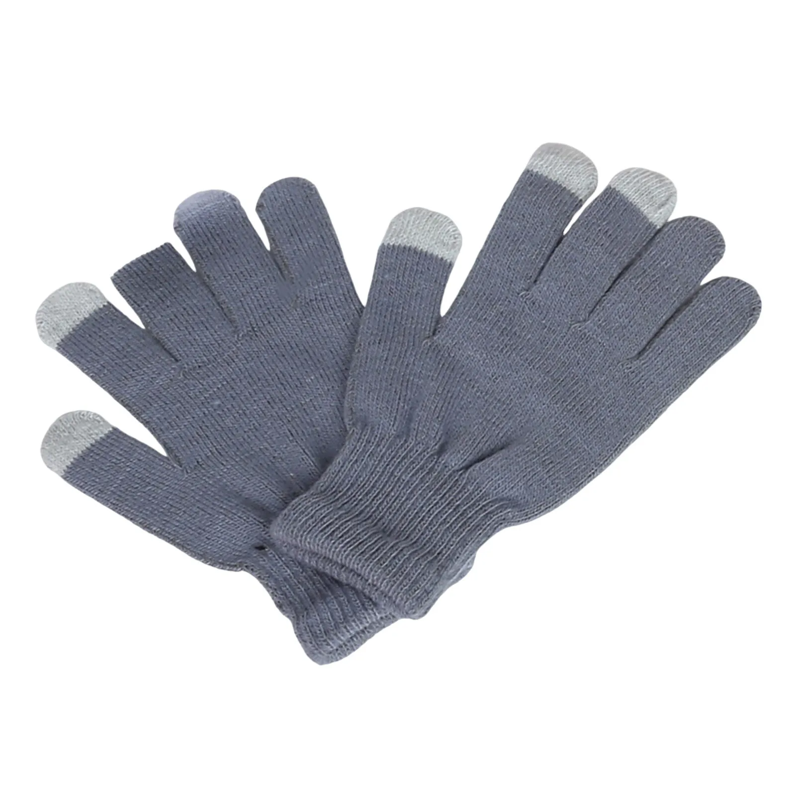 Winter Knitted Gloves Thickened Finger Touch Screen Knit Gloves for Outdoor Cycling Wear