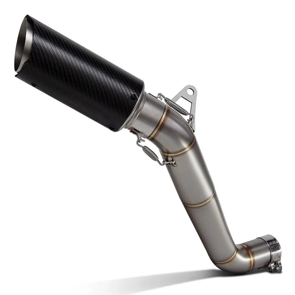 

STLFFor Hondas CBR1000RR CBR1000 RR 2008-2016 Motorcycle Slip on Line Exhaust Racing Adapter Middle Link Pipe Connect Carbon Muf