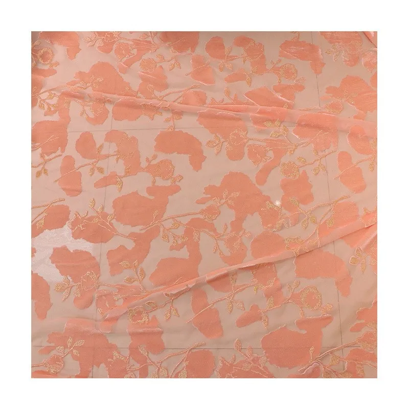Abito da notte da donna in tessuto broccato di velluto viscosa stampato e tessuto placcato oro cheongsam
