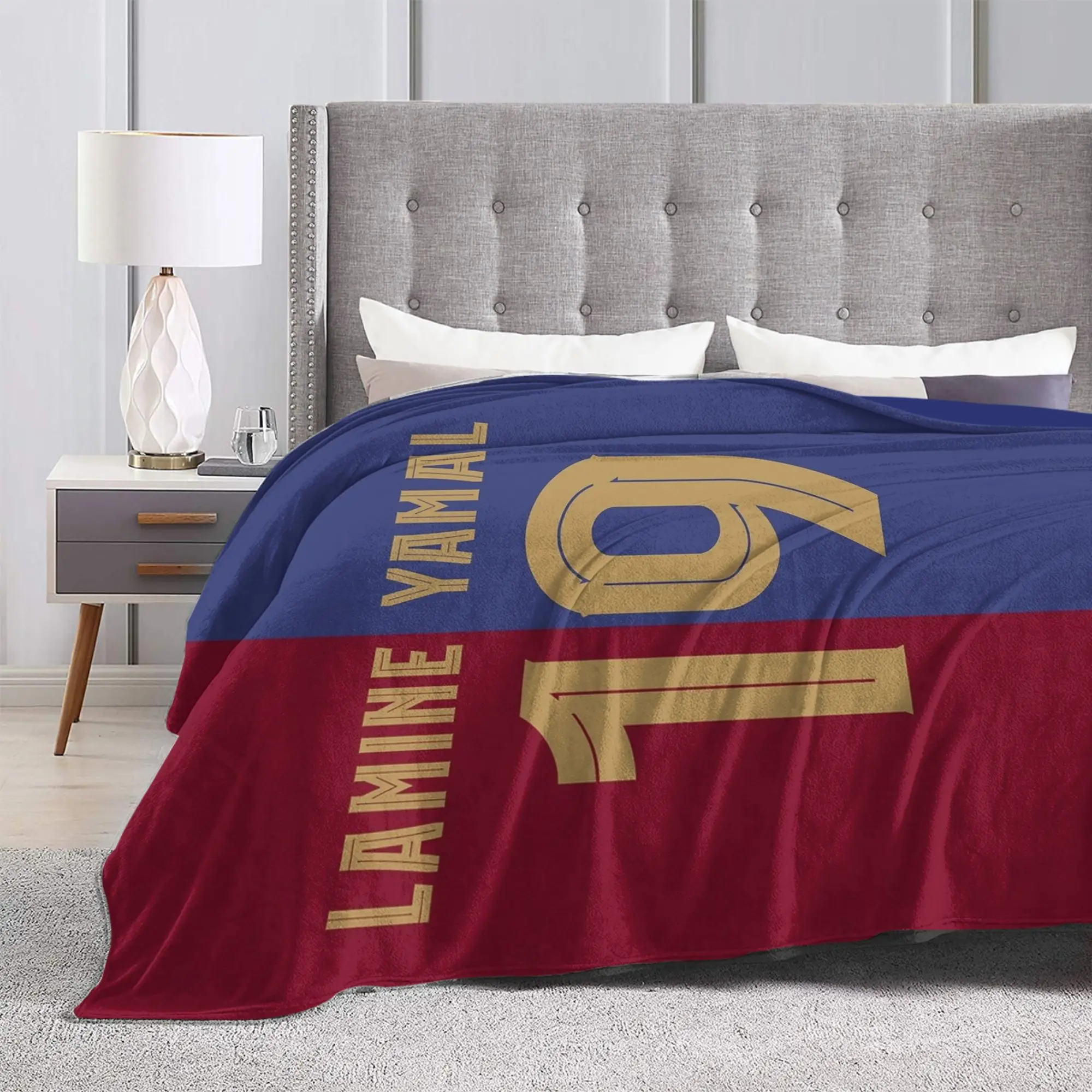 Warm Soft BlanketKids Airplane Travel L-Lamine FootballStar y-Yamal Throw Blanket Couch Chair Sofa Bed Novelty Sofa Bed Cover