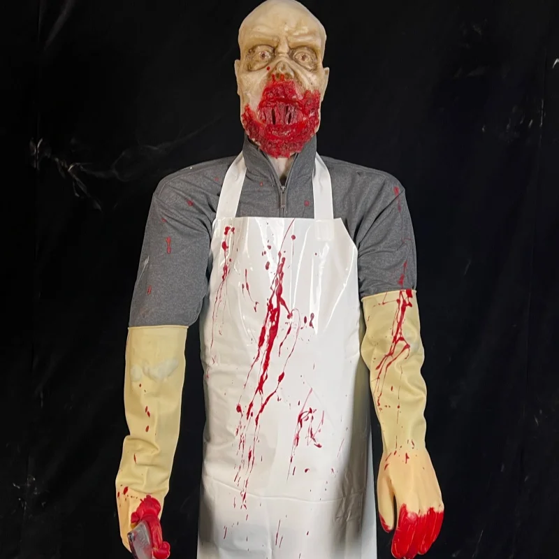 ATV&UTVElectric Shock Experiment Life-Size Animatronic Ghost Model Scary Whispering Voice for Haunted House