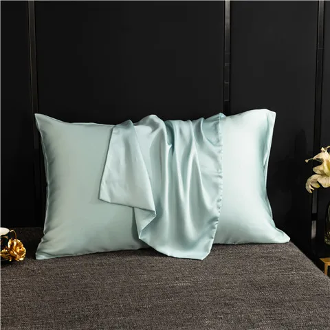 Natural Mulberry Silk Pillowcase High-Quality Pillow Case Solid Color Envelope Pillow Cover Bedding Sleeping Pillowcover