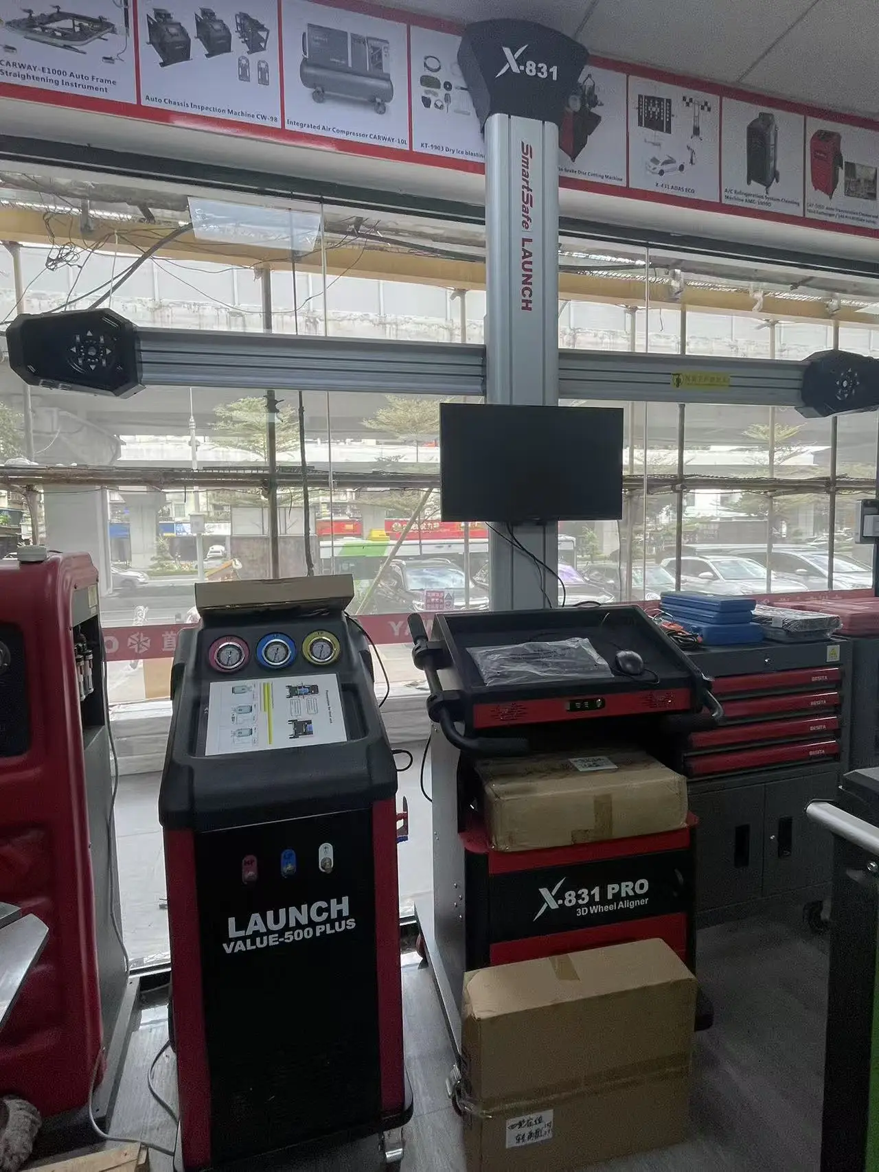 3D Four Wheel Aligner WA861 PRO 5G Computer Camera Beam Automatic Track System Multi Station Share Auto Equipment