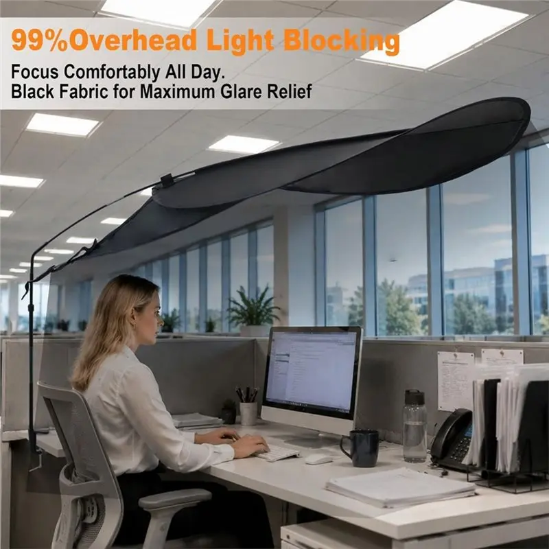 【CYBER MONDAY】Offices Cubicle Desk Shade,Designed For Light Sensitive Workers,Idea For Offices Cubicles And Orginal Desk Canopy