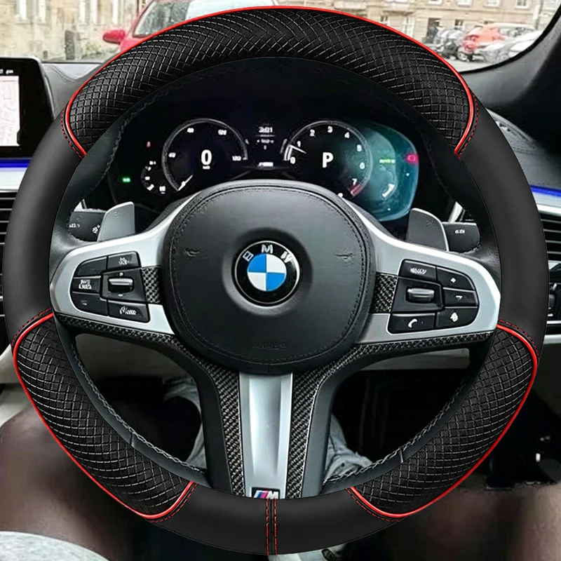 Hand-stitched Black Super-fine Suede Car Steering Wheel Cover for bmw M Sport G30-G32 G20 G21 G11 G14-G16 X3 G01 X4 G02 X5