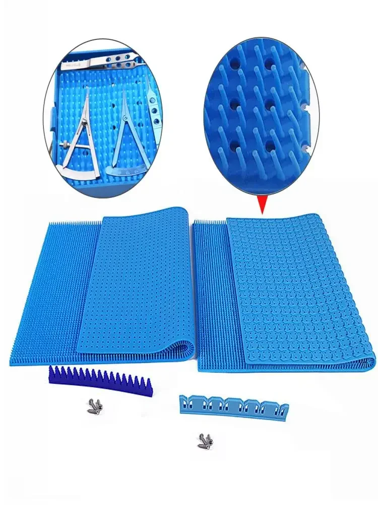 Tapis de stérilisation de tampon de désinfection en Silicone pour Instruments chirurgicaux dentaires et ophtalmiques autoclavables