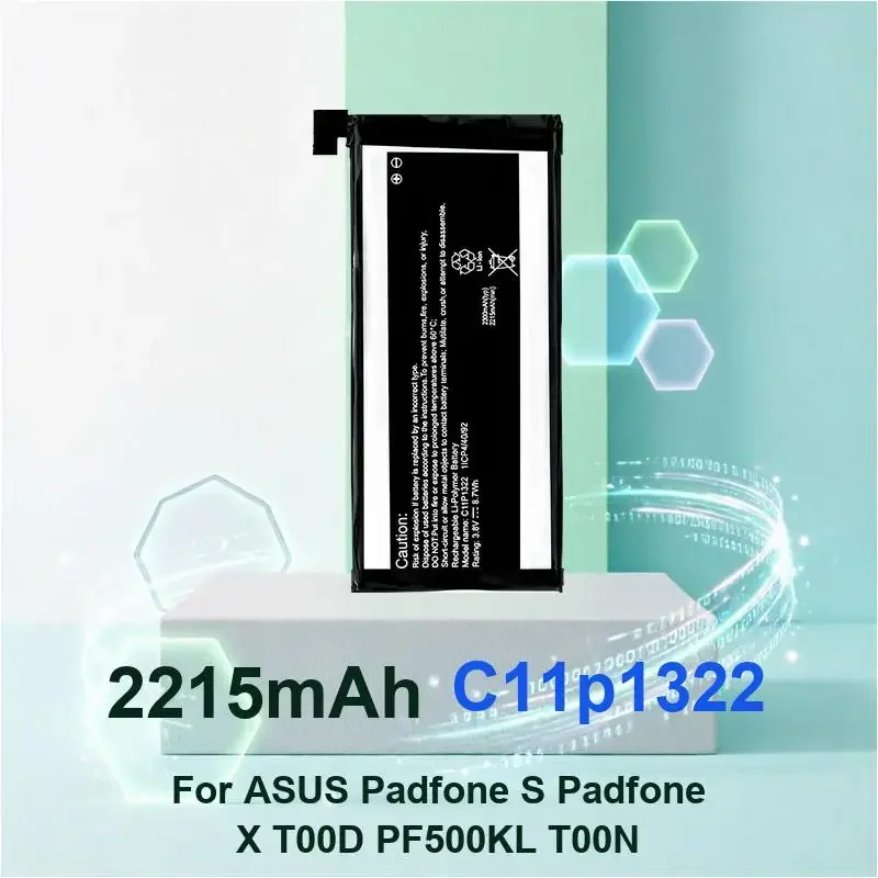 Replacement Tablet Battery For ASUS Padfone S Padfone X T00D PF500KL T00N C11p1322 2215mAh