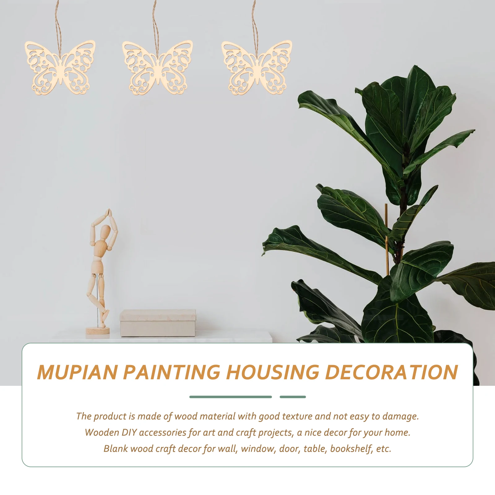 

50Sets Graffiti Wood Chips Customizable Paint Decoupage Designs Art Craft Supplies Wood Pieces Unfinished Wooden Slice