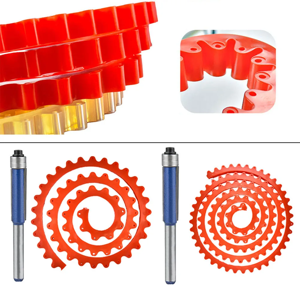 Bande de profilage entraînée par engrenage flexible, matériaux flexibles en polymère, pratique dans le travail de calcul, motif de transfert, tâches saillantes